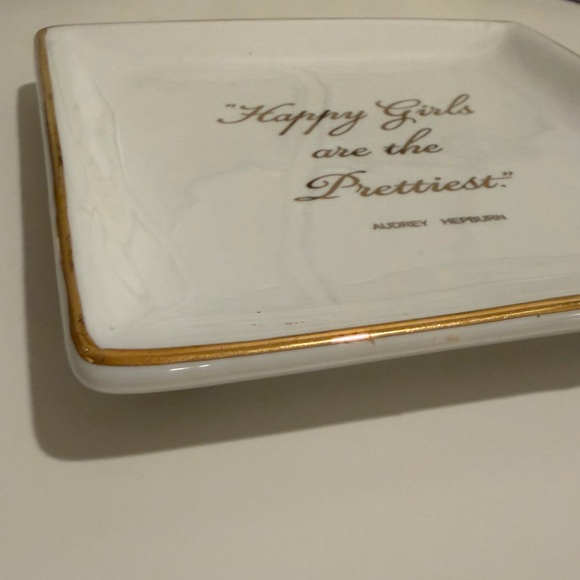 NWT Z Gallerie Audrey Hepburn Quote Dish - Picture 2 of 5